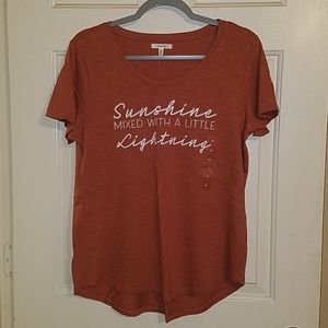 Maurices NWT Sunshine Lightning Graphic Tshirt